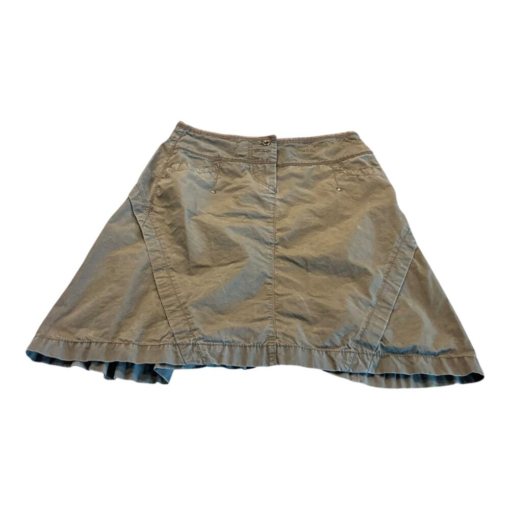 MEXX Dark Khaki A-Line Skirt Utility Size 4